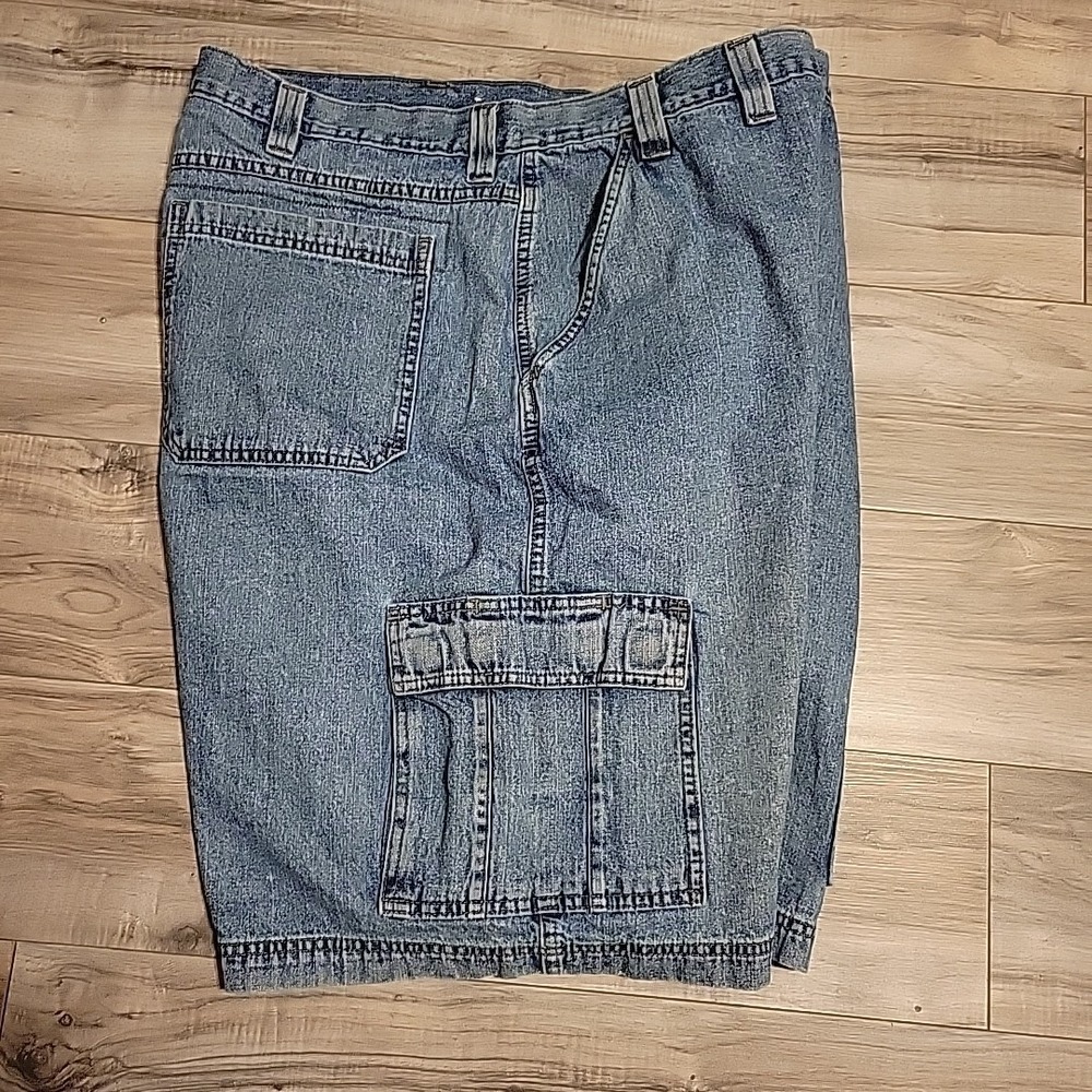 Wrangler Cargo Jean Shorts Mens‎ 44 Blue Denim Casual Workwear